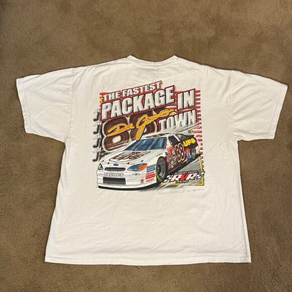 Robert Yates Chase Racing Tee Dale Jarrett 88 UPS Mens White Size Large L - Picture 2 of 7